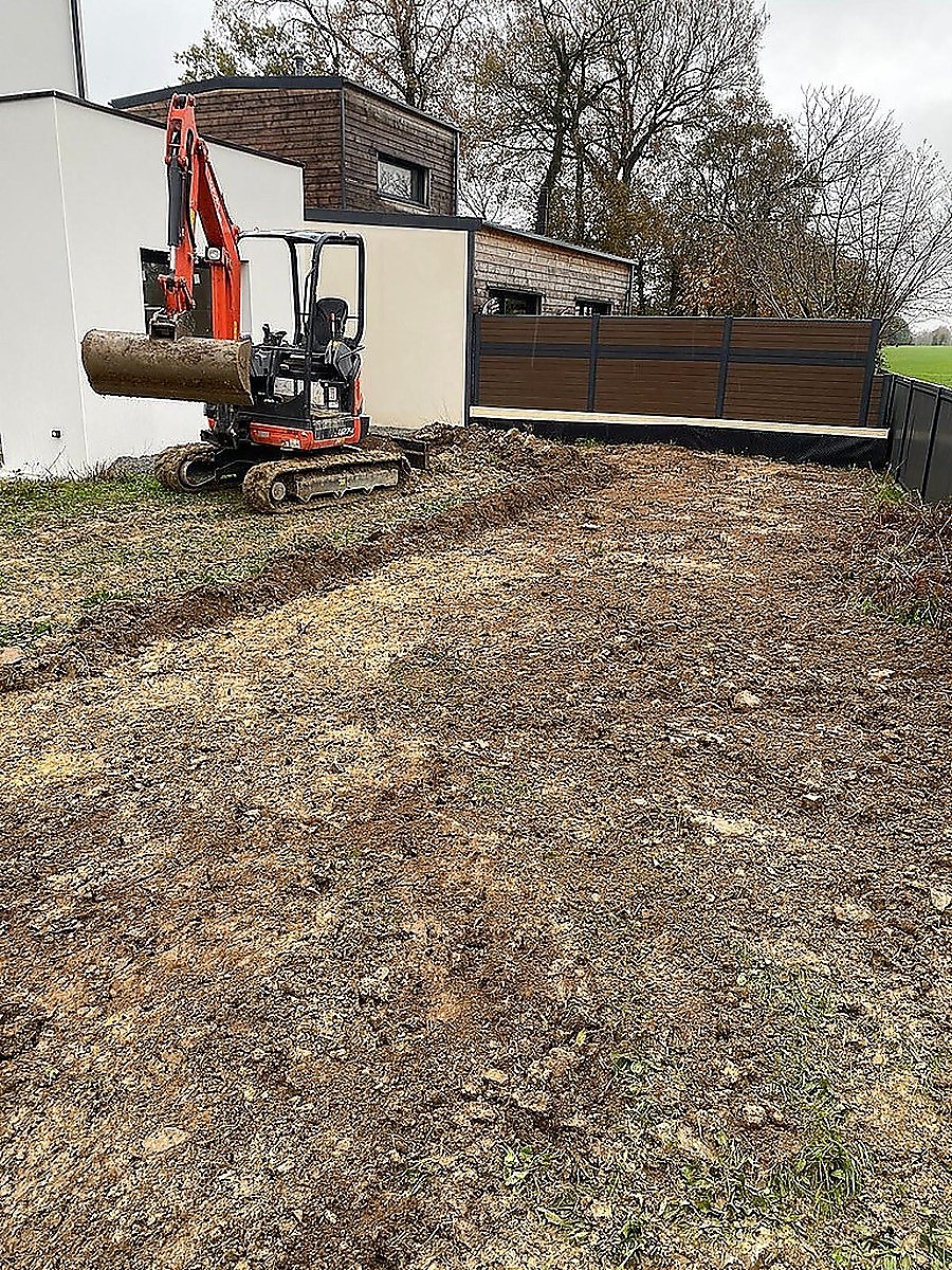 Terrassement décaissement